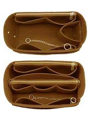 3 in 1 Felt Purse Organizer Insert Bag in Bag with a Bottle Holder Shaper